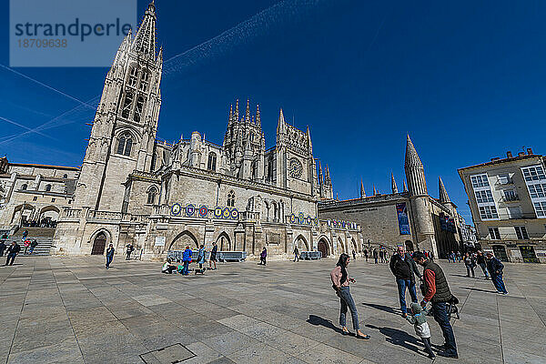 Kathedrale von Burgos  UNESCO-Weltkulturerbe  Kastilien und León  Spanien  Europa