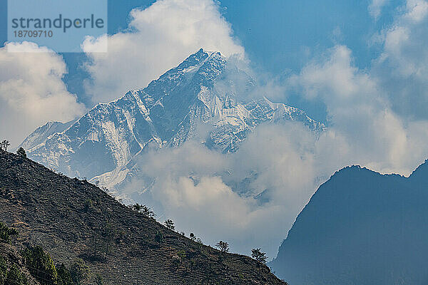 Mount Annapurna  8091 m  Provinz Gandaki  Himalaya  Nepal  Asien