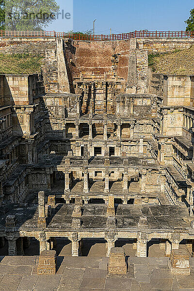 Rani Ki Vav  der Stufenbrunnen der Königin  UNESCO-Weltkulturerbe  Patan  Gujarat  Indien  Asien