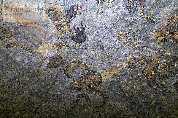 Gemälde des Himmels von Salamanca in den Escuelas Menores  Salamanca  UNESCO-Weltkulturerbe  Kastilien und León  Spanien  Europa