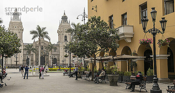 Plaza de Armas  Lima  Peru  Südamerika