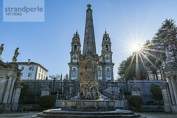 Heiligtum von Nossa Senhora dos Remedios  Lamego  Fluss Douro  Portugal  Europa