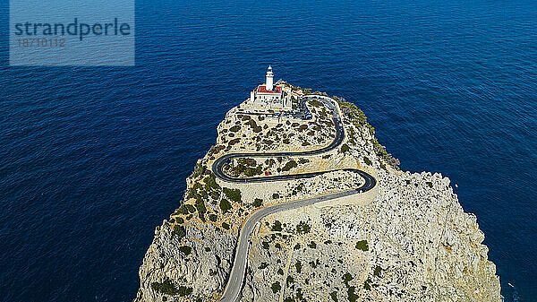 Antenne des Leuchtturms Formentor  Mallorca  Balearen  Spanien  Mittelmeer  Europa