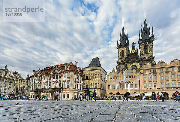 Kirche Unserer Lieben Frau vor Tyn  Altstadt  UNESCO-Weltkulturerbe  Prag  Böhmen  Tschechische Republik (Tschechien)  Europa