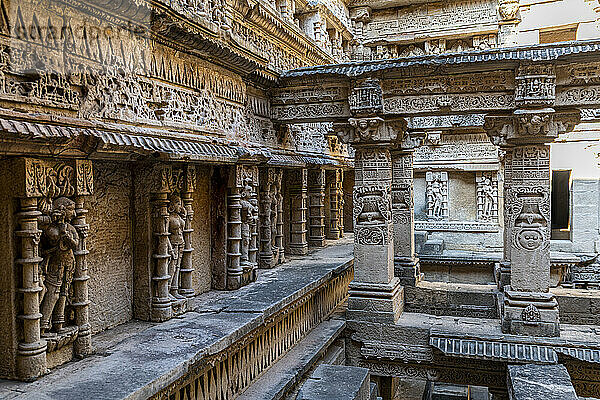 Rani Ki Vav  der Stufenbrunnen der Königin  UNESCO-Weltkulturerbe  Patan  Gujarat  Indien  Asien