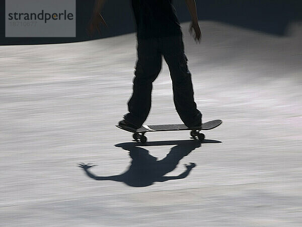 Schatten im Skatepark