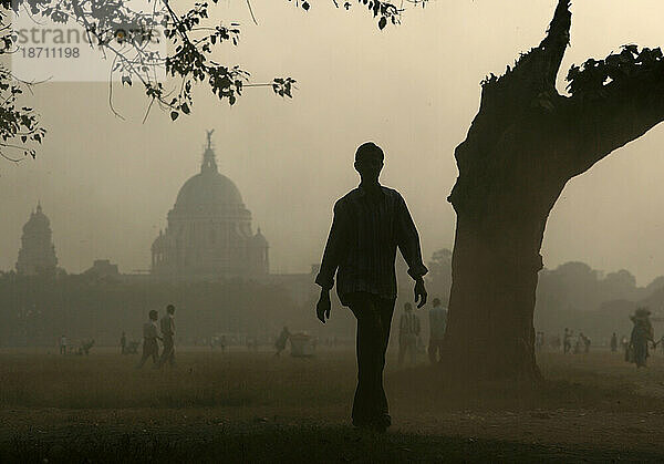 Das Victoria Memorial in Kalkutta  Westbengalen  Indien