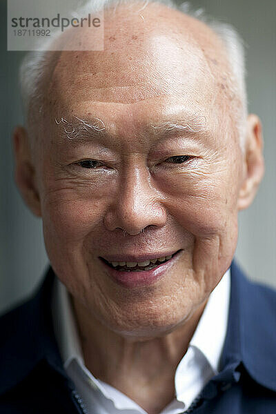 Lee Kwan Yew  der Gründer von Singapur.