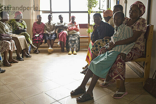Woman and children's AIDS clinic  Kigali  Rwanda