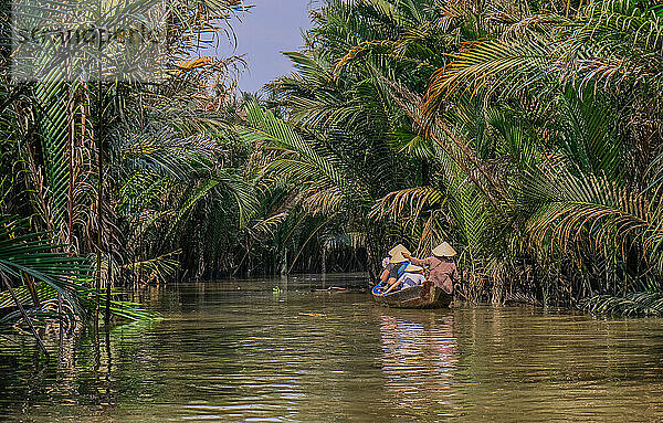 Boote im Mekong-Delta