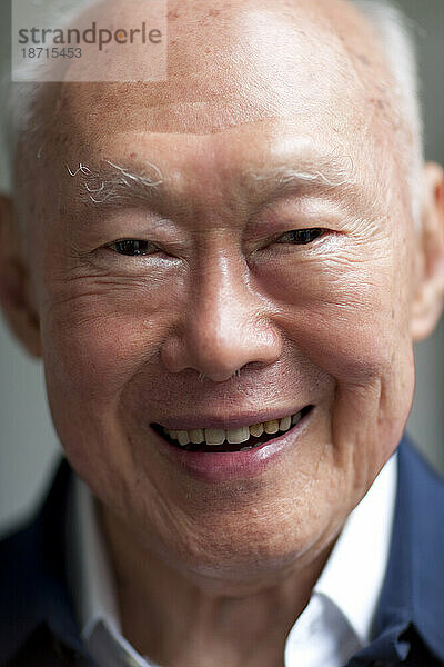 Lee Kwan Yew  der Gründer von Singapur.