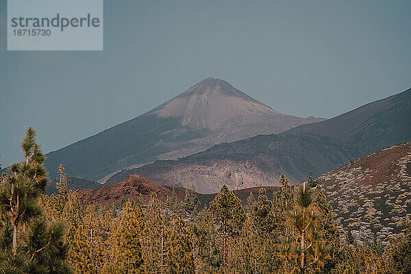 Malerischer Blick auf den Vulkan Teide gegen den Himmel