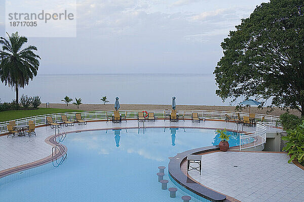 Schwimmbad im Kivu Sun Hotel  Gisenyi  Ruanda