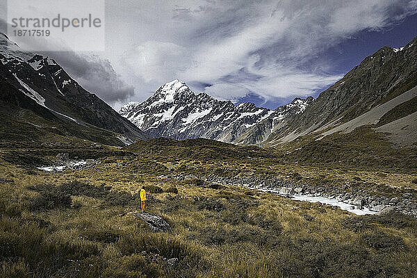 Unglaublicher Bergblick in Neuseeland