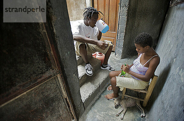 Rap-Kreyol-Künstler 2Double in Port-au-Prince  Haiti.