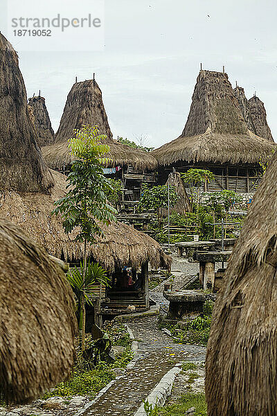 Traditionelles Dorf in Sumba  Indonesien