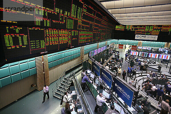 Blick über den Handelssaal der New York Mercantile Exchange (NYMEX)