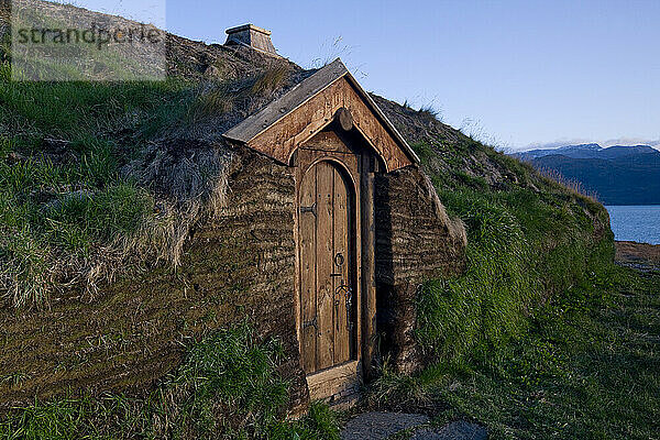 Das rekonstruierte nordische Bauernhaus in Qassiarsuk  Grönland.