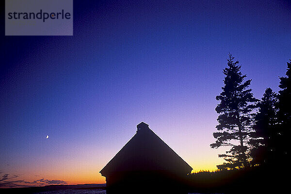 Sonnenuntergang am Pemaquid-Punkt