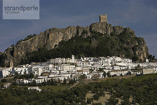 Dorf Zahara de la Sierra  Provinz Cádiz  Andalusien  Spanien.