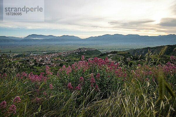 Die tolle Landschaft in den Bergen. Landschaftsaufnahme in der Region Salerno  Kampanien  Italien  Europa
