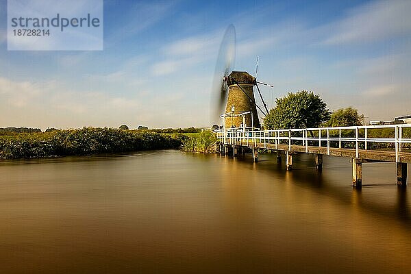 Windmühle von Kinderdijk  Langzeitbelichtung