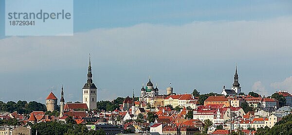 Stadtansicht von Tallinn  Estland  Europa
