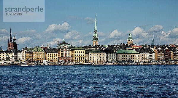 The Swedish capital Stockholm. Die schwedische Hauptstadt Stockholm
