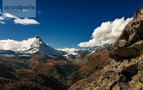 Die Alpenregion der Schweiz  Matterhorn
