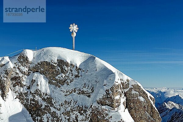 Winter in Bavaria  Zugspitze. Winter in Bayern  Zugspitze