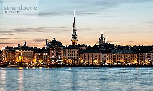 The Swedish capital Stockholm. Die schwedische Hauptstadt Stockholm