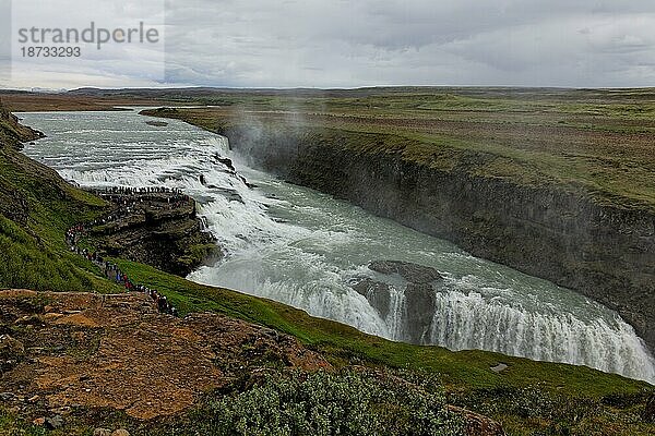 Gullfoss  ein ikonischer Wasserfall in Island
