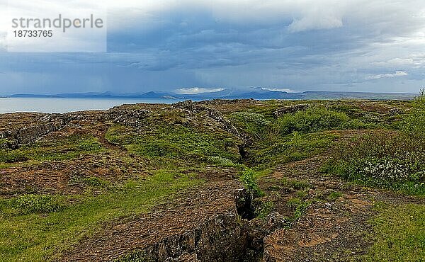 Island  Thingvellir  Þingvellir. Insel  Þingvellir  Europa