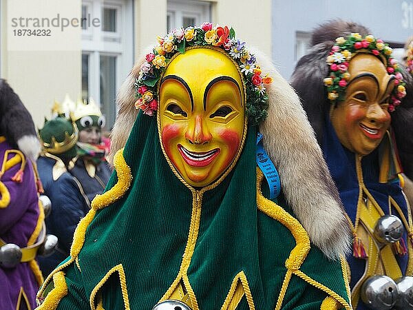 Die Hafennarren (Hafennarren) sind Figuren der schwäbisch alemannischen Fasnet in Friedrichshafen Deutschland