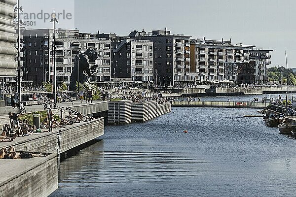 Ansicht auf die Hafenpromenade in Oslo  31.05.2023.  Oslo  Norwegen  Europa
