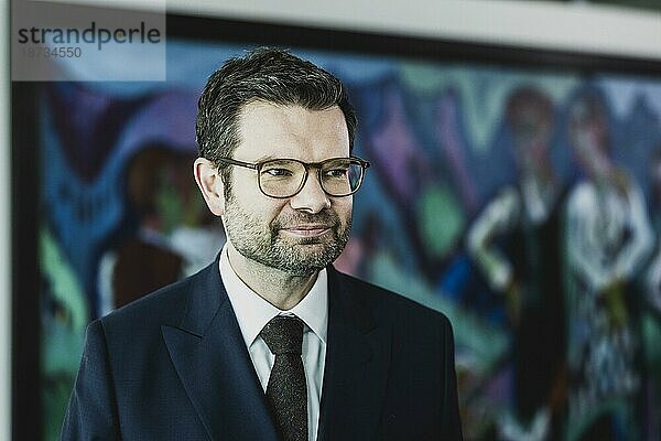 Marco Buschmann (FDP)  Bundesminister der Justiz  aufgenommen vor der wöchentlichen Sitzung des Kabinetts in Berlin  07.06.2023.  Berlin  Deutschland  Europa