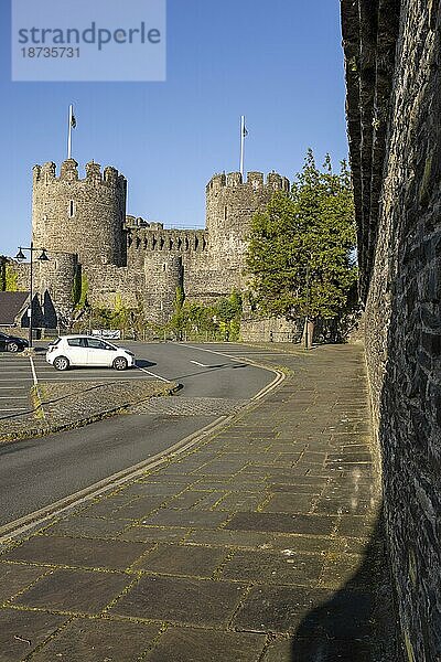 Conwy Castle  alte Burg  Conwy  Wales  Großbritannien  Europa