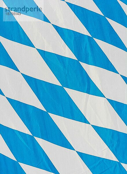 Blaue und weiße traditionelle bayerische Flagge Hintergrund