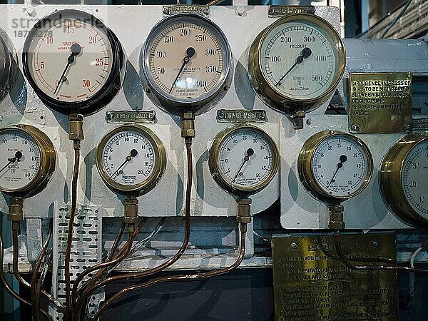 Druckventile auf der HMS Belfast