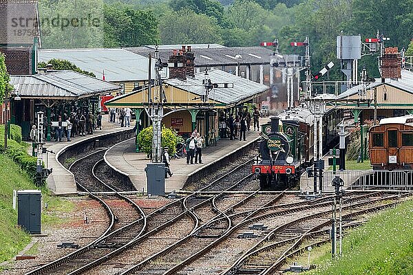 Blick in den Bahnhof von Horsted Keynes