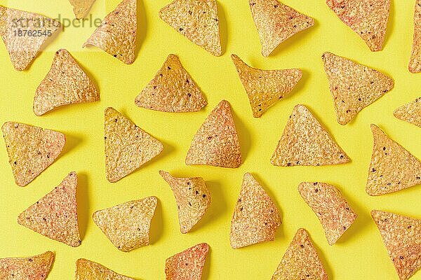 Draufsicht Nacho-Chips. Auflösung und hohe Qualität schönes Foto