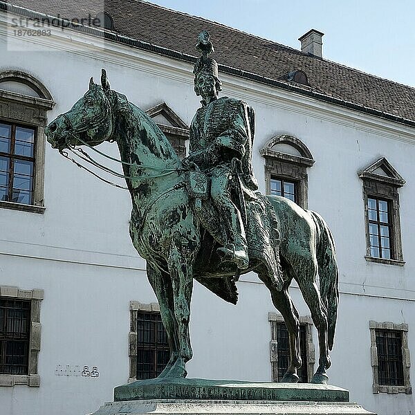 Statue von Hadik Andras in Budapest