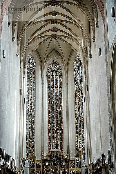 Innenansicht der St. Jakobuskirche in Rothenburg