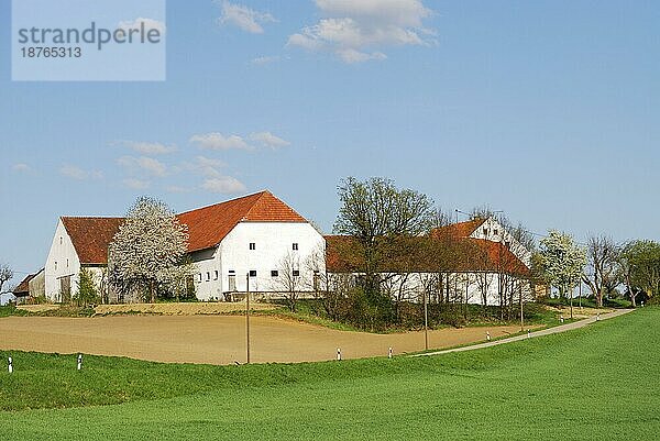 Einsames Bauernhaus in Bayern Deutschland
