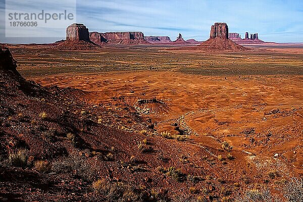 Aussicht auf das Monument Valley Utah USA