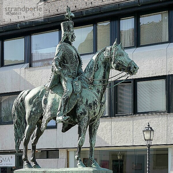 Statue von Hadik Andras in Budapest