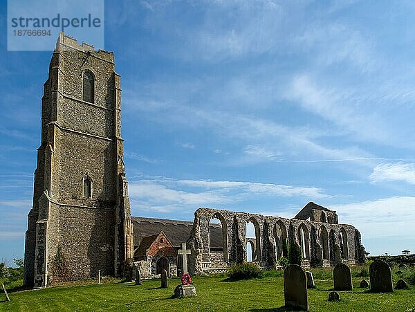 St. Andrew's Covehithe mit Benacre Kirche in Covehithe