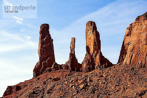 Felsentürme im Monument Valley Utah