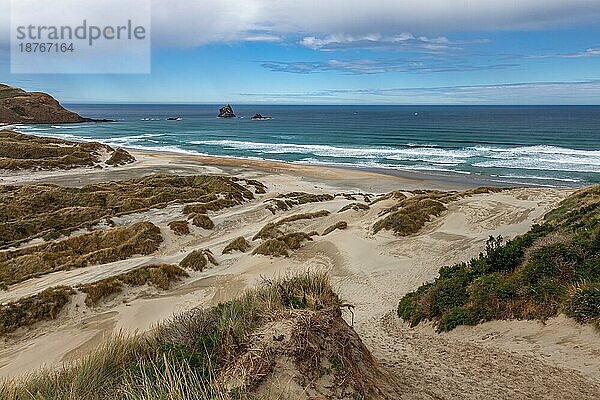 Bay of Flying Sand auf der Otagao-Halbinsel im Süden Neuseelands