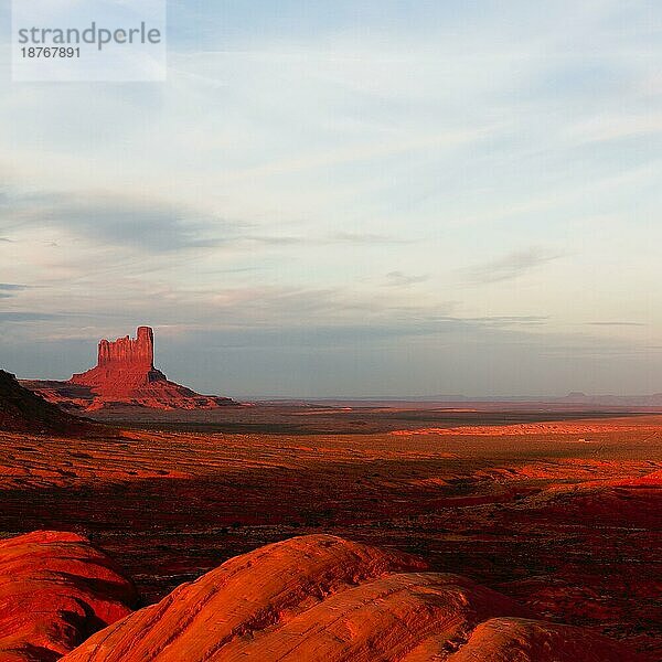 Sonnenuntergang über dem Monument Valley